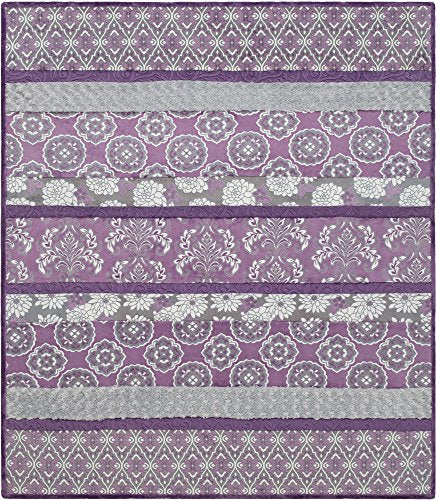 Shannon Fabrics Cuddle Kit Crazy 8 Specialty Violeta 59in x 69in (kit includes: 8 pre-cut 10" strips, pattern, and binding)