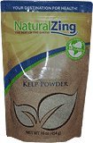 Natural Zing Kelp Powder, Fine Ground (Raw, Organic) 1 lb