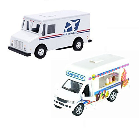Mail Truck - 4.5" and Ice Cream Truck 5"