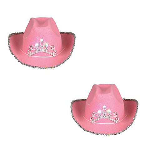 Rhinestone Cowgirl Hat - Pink