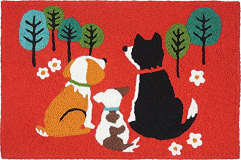 Wagging Tails, Jellybean Rug 21" x 33"
