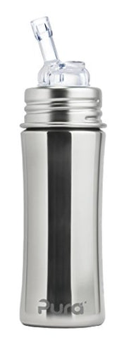 Pura 11 oz. Stainless Steel Straw Cup, Natural Mirror