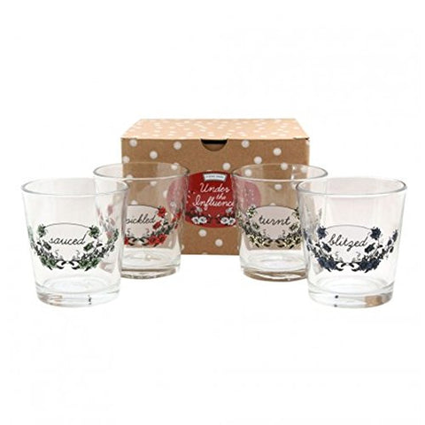 Under the Influence Gift Box Set of 4 Glasses