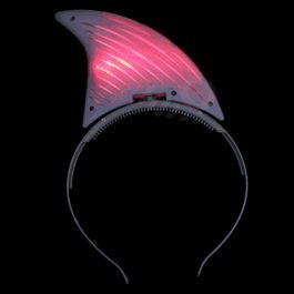 LED Shark Fin Headband 4"x 3" - Multicolor LED