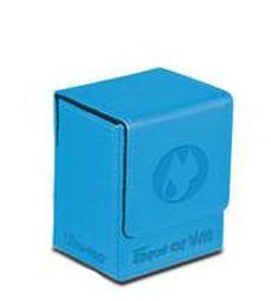 Ultra Pro Force of Will Flip Box - Water (Blue) - - Special Order
