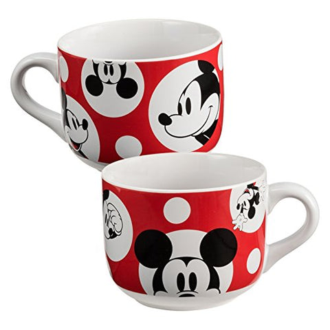 Disney Mickey Mouse 20 oz. Ceramic Soup Mug, 6 x 4.5 x 3.5" h