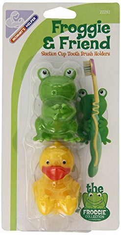 Froggie and Friend Tooth Brush Holders - Suction Cup 1/Frog-1/Duck