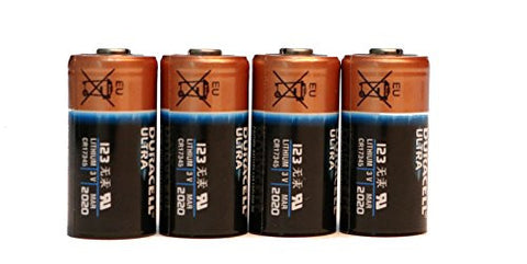 6 Count Duracell 123 Ultra Lithium 3V CR17345 Leak Resistant Long Lasting Batteries
