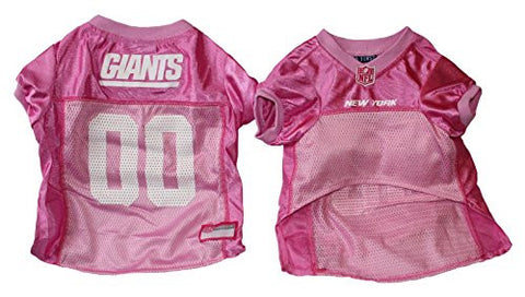 NFL Mesh Dog Jersey Size X-SMALL (Giants Pink, X-Small)