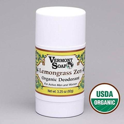 Organic Deodorant Lemongrass Zen 3.25 oz