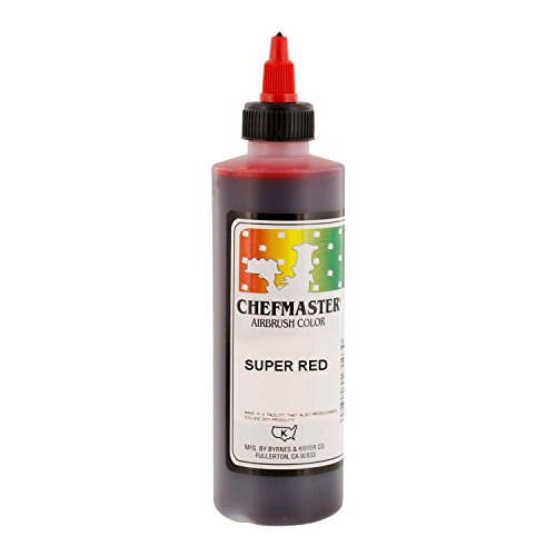 Super Red Chefmaster Airbrush Color 9 Oz