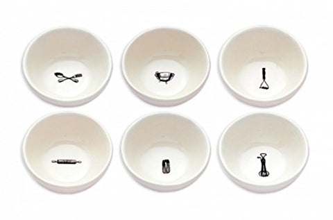 Kitchen Icon Bowls Set of 6