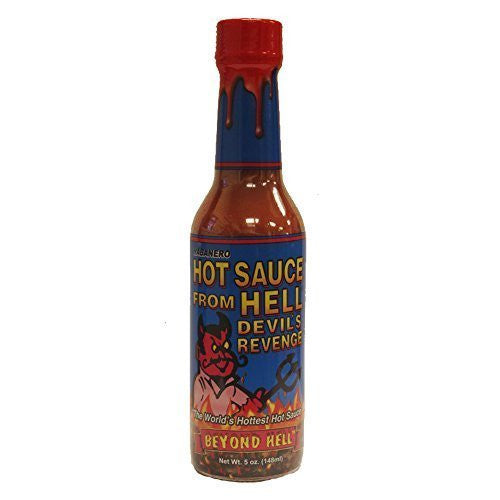 Habanero Hot Sauce From Hell Beyond Hot, 5oz.