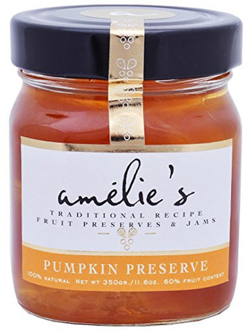 AMELIES Whole Fruit Preserve - PUMPKIN - 350g / 12.35oz