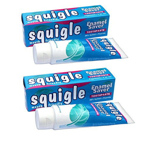 Squigle Enamel Saver Toothpaste (with Fluoride) 4 oz tube