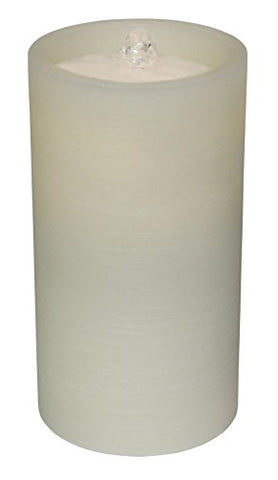 AquaFlame 7.8" Wax Candle with Remote, Ivory