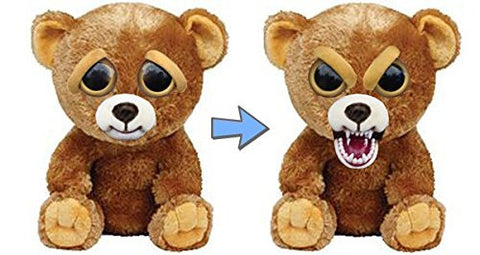 William Mark Feisty Pets Sir Growls-A-Lot- Adorable Plush Stuffed Bear that Turns Feisty with a Squeeze, 8.5" L