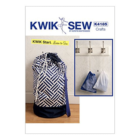 Kwik Sew Pattern - Drawstring Laundry Bags in Two Sizes