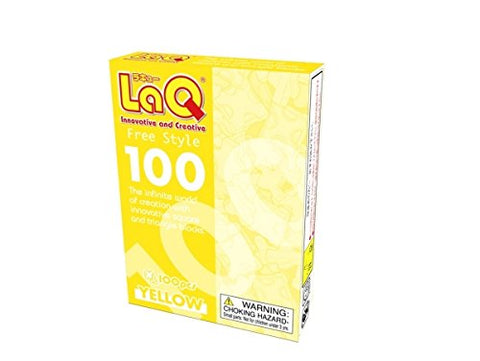 LaQ Blocks LAQ000422 Free Style 100 - Yellow - 2.19 oz.