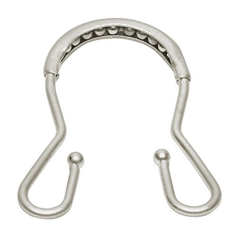 Doubla Shower Rings (12) Nickel. 2¼ x 3 x ¼” (5.7 x 7.6 x 0.6 cm)