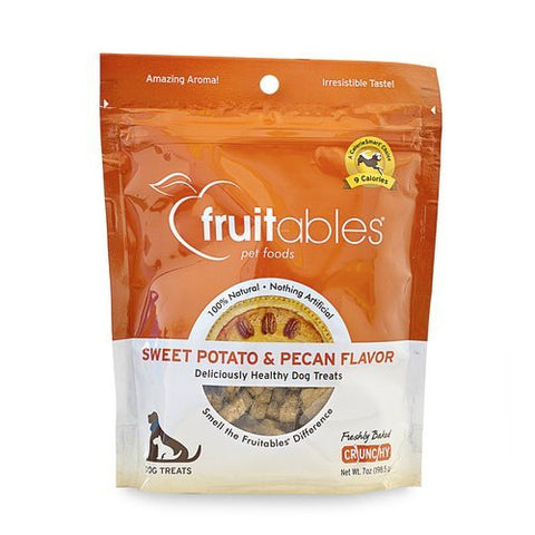 Fruitables Sweet Potato & Pecan Crunchy Dog Treats 1-7 ounce Pouch by Fruitables