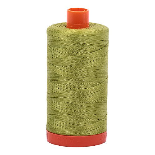 Aurifil- 50wt Cotton 1,422yd, Light Leaf Green
