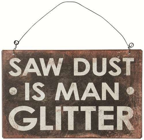 "Man Glitter" Wall Décor