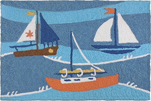 Sailing The 7 Seas, Jellybean Rug 21" x 33"