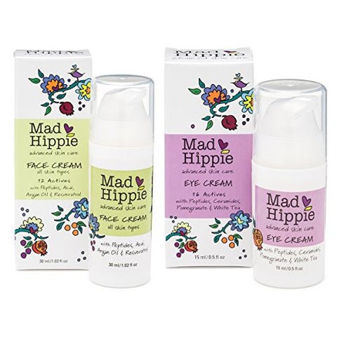 Mad Hippie Skin Care Products, Face Cream 30ml And Mad Hippie Skin Care Products, Eye Cream 15ml