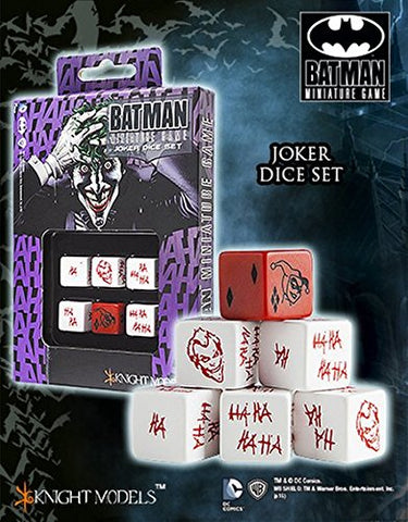 Knight Models - Batman Miniature Game - D6 Joker Dice Set (6)