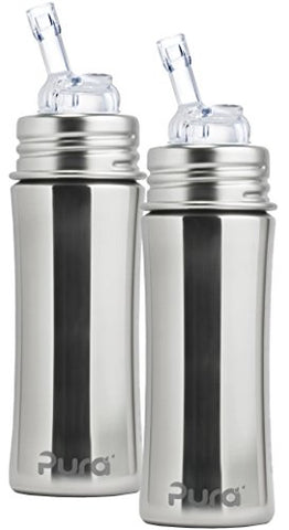 Pura 11 oz. Stainless Steel Straw Cup, Natural Mirror