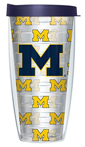 Clear College Wrap - Super Traveler 22 oz - University of Michigan Repeat Logo
Navy Lid