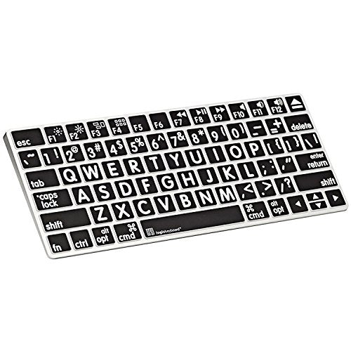 XLPrint LogicSkin White on Black Apple Magic American English Keyboard Cover