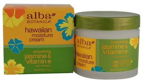 Alba Botanica - Hawaiian Moisture Cream Jasmine & Vitamine 3 oz
