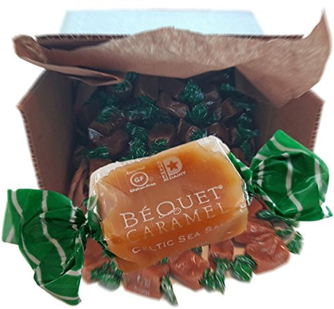 Bequet Gourmet Caramel - Big Box of Celtic Sea Salt Caramels - Hand Crafted, Slow Simmered