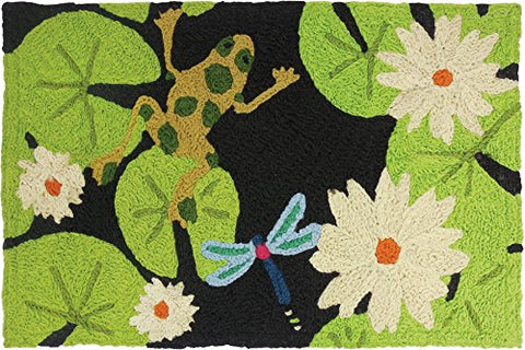 Lily Pad & Frogs, Home & Garden Rug 21" x 33"