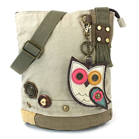 Patch Crossbody Bag - Hoohoo Owl II, Sand