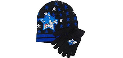 Sonic - Blue Super Star Knit Hat  & Glove Set