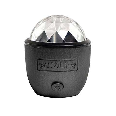 Plug Life: Disco Ball, Black,  3.5” x 3.875”