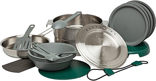Adventure Base Camp Cook Set -- 4x, Stainless Steel