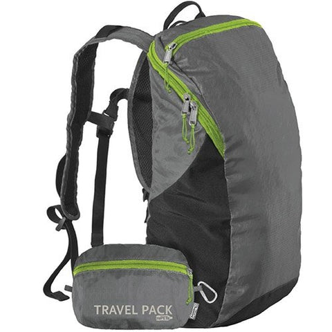 ChicoBag Travel Pack rePETe - Stormfront (15L), 10" x 17" x 6"