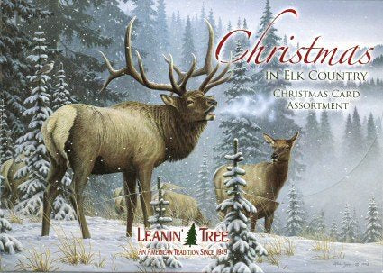 Christmas in Elk Country, Boxed Christmas Assortment, 20 cards (10 designs/2ea) with 22 envelopes, 4 3/4" x 6 3/4"
