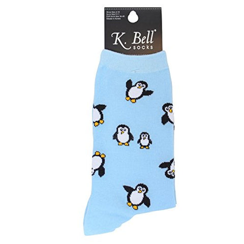 Penguins Crew Socks, Blue 9-11