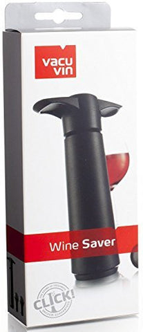 Wine Saver Giftpack Black (1 pump, 2 stoppers) and Wine Stoppers, Blister Pack of 6 - 2 Each: Pink, Purple, and Blue