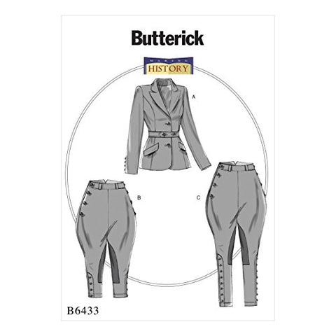 Butterick - Misses' Banded Jacket, Jodphurs, and Breeches, 14-16-18-20-22