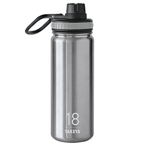 18oz Originals Insulated Stainless Steel Bottle w/Spout Lid, Steel
