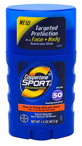 Coppertone Spf#50 Sport Stick 1.5 Ounce (44ml)