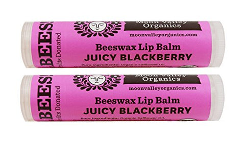 Beeswax Lip Balm Juicy Blackberry .15oz