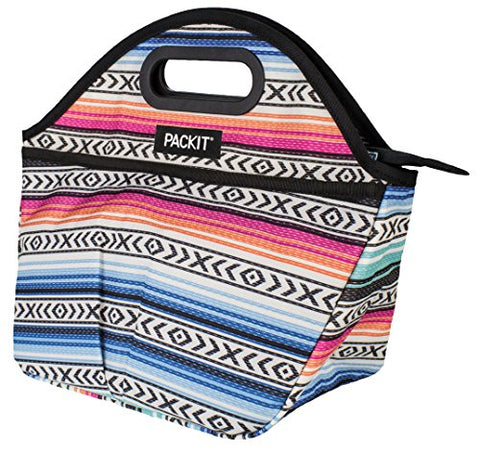 Freezable Traveler Lunch Bag - Fiesta Fiesta 11.5" H x 14" W x 6" D (2" H x 14" W x 11.5" folded)