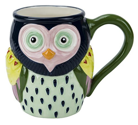 Artsy Owl Mug, 18oz